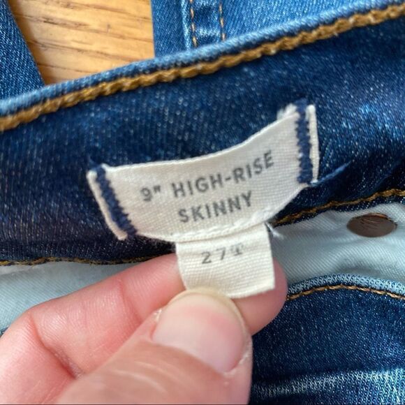 Madewell Tall 9” High Rise Skinny Jeans size 27T - Picture 11 of 14